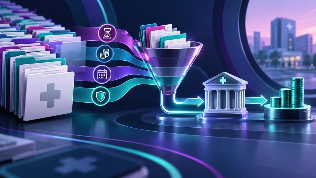 Insurance accounts receivable prioritized through a recovery workflow