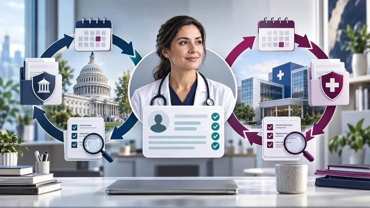 Coordinated Medicare revalidation and payer recredentialing cycles